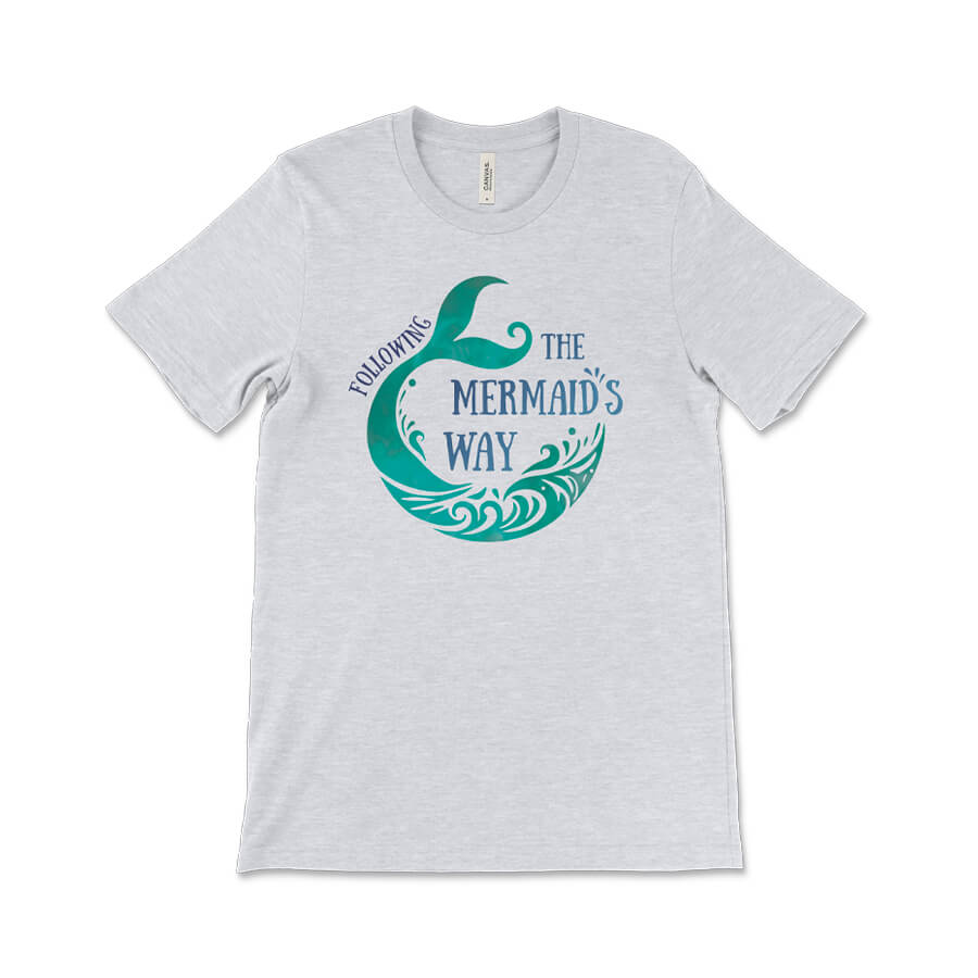 T-shirt Following The Mermaid's Way (gris clair)
